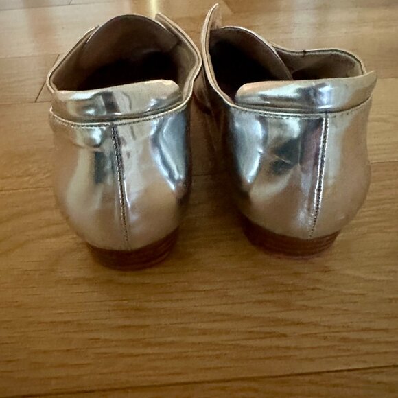 Joe's Jeans metallic silver loafers - Picture 5 of 6